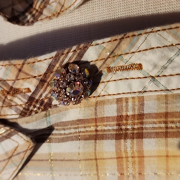 ARATTA  " ROUGH RIDER"Floral Embroidered Plaid Shirt - Picture 4 of 6